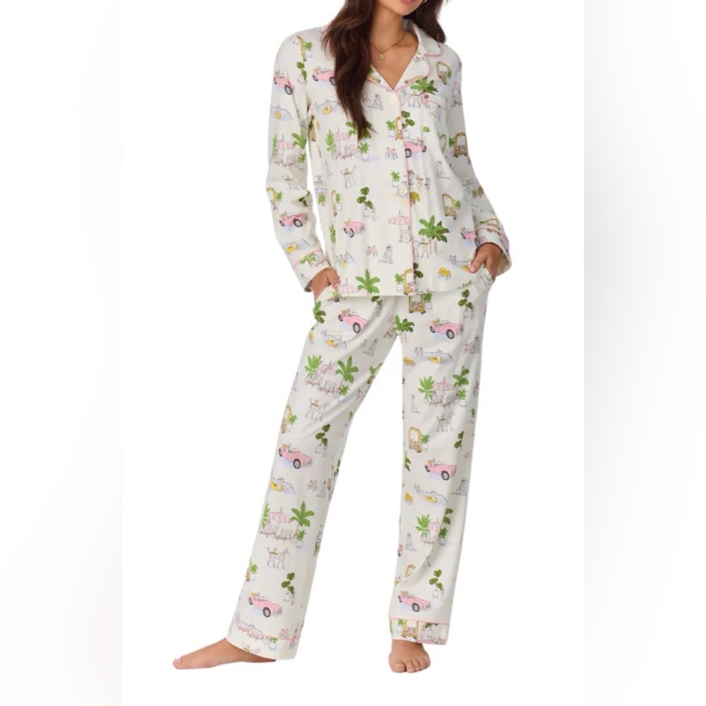 NWT Bedhead Pajamas Poolside Poodles Pajama Set
